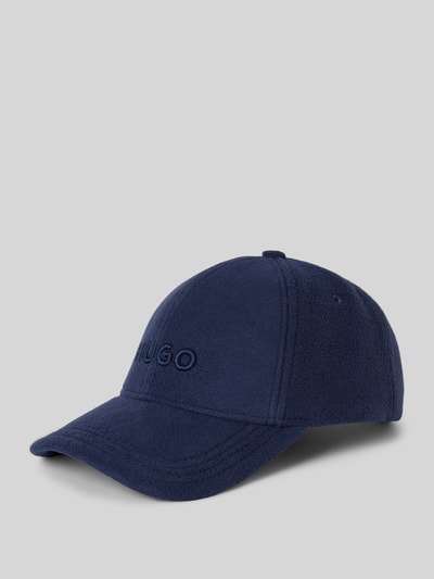 HUGO Basecap mit Label-Stitching Modell 'Jake' Marine 1