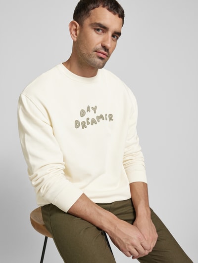 Forét Sweatshirt mit Motiv-Stitching Modell 'DREAM' Offwhite 3