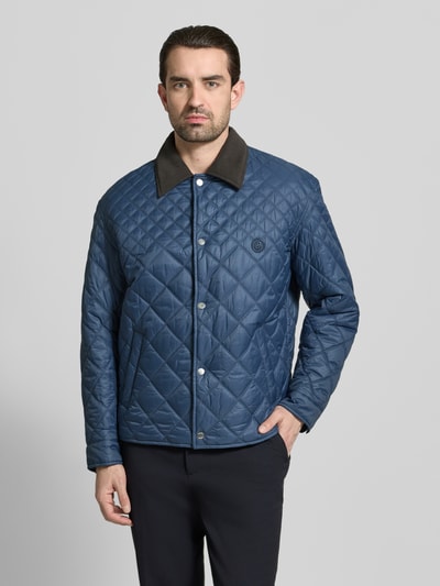 BOSS Regular Fit Steppjacke mit Cord-Kragen Modell 'C-COSMIX' Blau 4