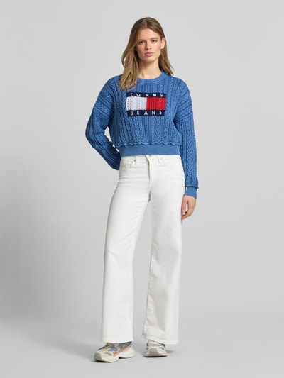 Tommy Jeans Regular Fit Pullover aus reiner Baumwolle Blau 1