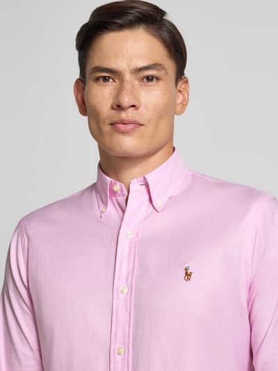 Polo Ralph Lauren Vrijetijdsoverhemd met knoopsluiting Felroze - 3