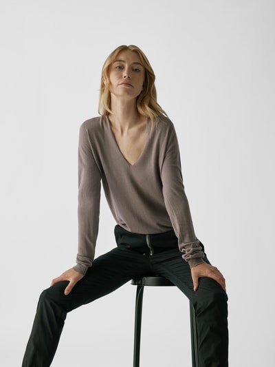 Rick Owens Pullover mit V-Ausschnitt Mittelgrau 6