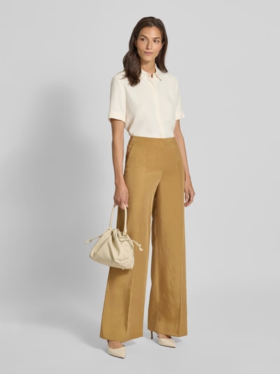 Tommy Hilfiger Relaxed Fit Bluse mit kurzem Arm Ecru 1