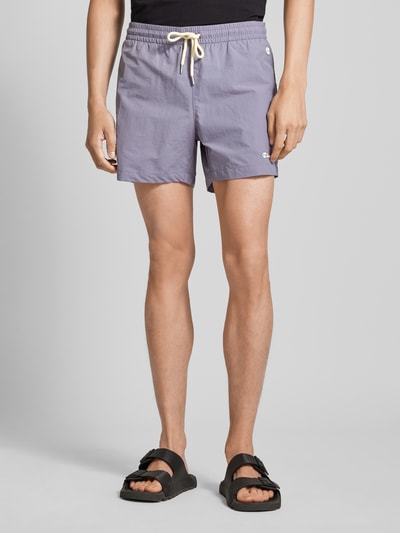 CHAMPION Regular Fit Badehose mit Label-Stitching Violett 4