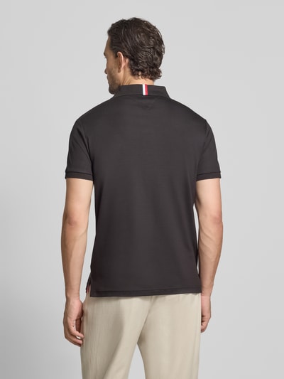 Tommy Hilfiger Regular Fit Poloshirt mit Logo-Stitching Black 5