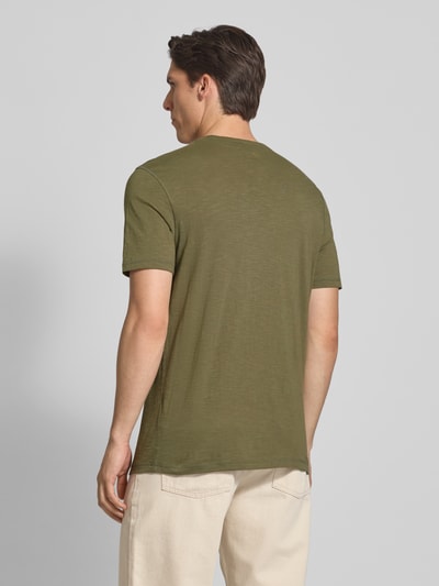 BOSS Orange Regular fit T-shirt van puur katoen, model 'TEGOOD' Kaki - 5