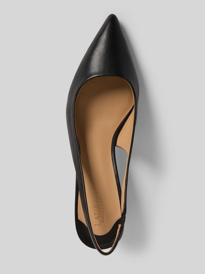 Lauren Ralph Lauren Pumps van leer met naaldhak, model 'LOLAH II' Zwart - 3