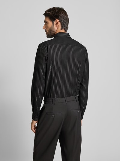 Jake*s Slim Fit Business-Hemd mit Kentkragen Black 5