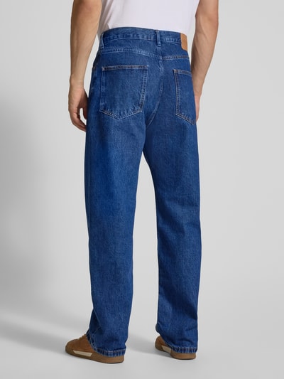 REVIEW Jeansy o kroju baggy fit z detalami z logo Ciemnoniebieski 5