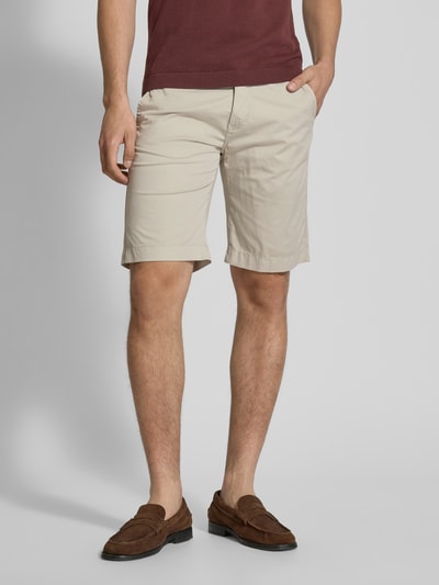 Pierre Cardin Regular Fit Shorts mit Gesäßtaschen Modell 'Strasbourg' Beige 4