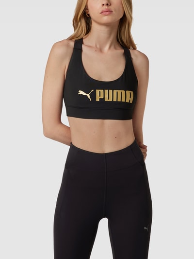 PUMA PERFORMANCE Bustier mit Label-Print Black 4