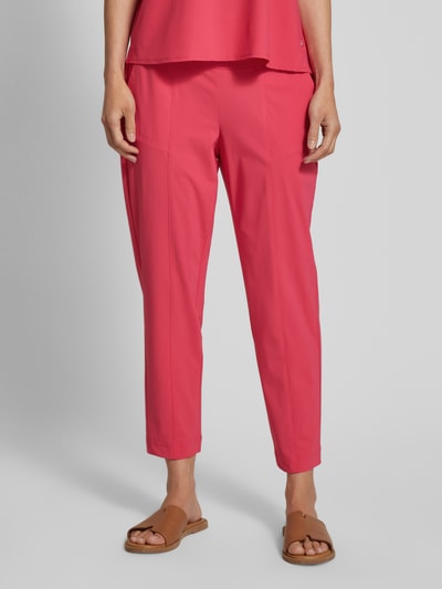 Raffaello Rossi Slim fit stoffen broek met tunnelkoord, model 'AZRA' Fuchsia - 4