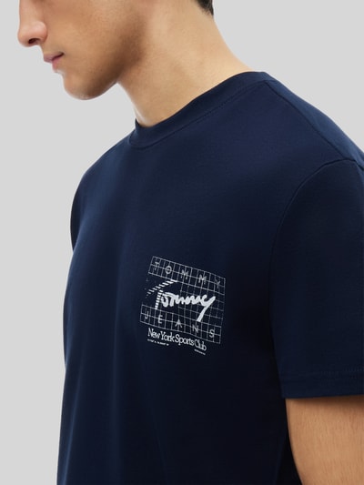 Tommy Jeans regular fit T-shirt van puur katoen met rugprint Marineblauw - 3