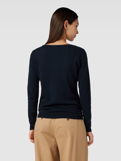 VERO MODA Strickpullover mit Strukturmuster Marine 5