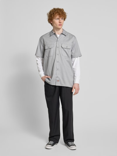 Dickies Freizeithemd mit Knopfleiste Hellgrau 1