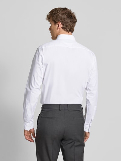 HUGO Modern Fit Business-Hemd mit Knopfleiste Modell 'Valerio' Weiss 5