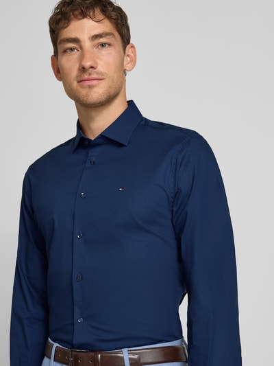 Tommy Hilfiger Tailored Slim Fit Businesshemd aus Baumwoll-Mix Bleu 3
