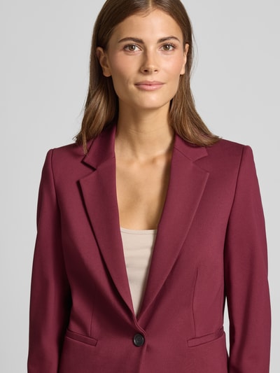 Jake*s Collection Regular Fit Blazer mit Reverskragen und Paspeltaschen Aubergine 3