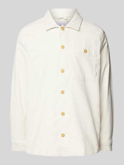 Lindbergh Relaxed fit overshirt met opgestikte borstzak Offwhite - 2