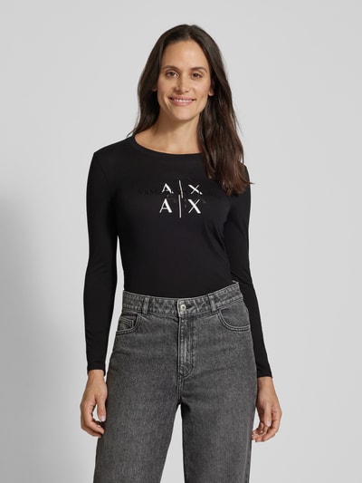 ARMANI EXCHANGE Longsleeve mit Rundhalsausschnitt Black 4