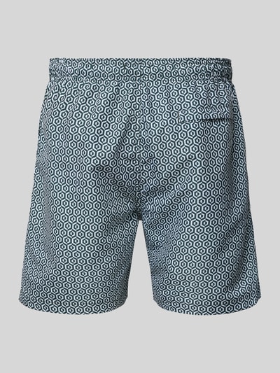 Shiwi Regular Fit Badehose mit Label-Patch Modell 'Mike' Dunkelgruen 3