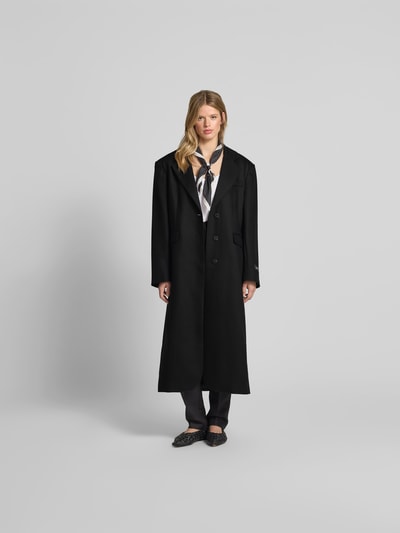 black palms Mantel mit Reverskragen Dunkelgrau 1