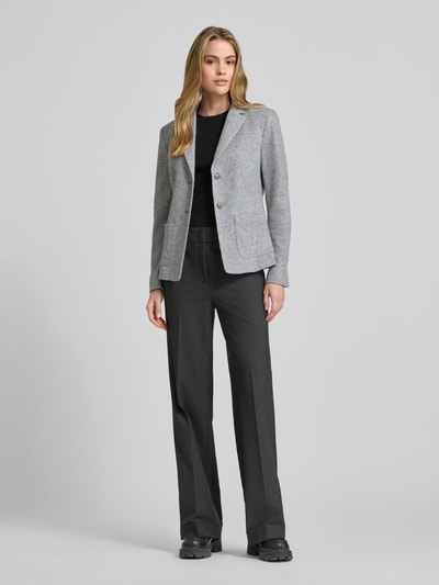 WHITE LABEL Slim Fit Blazer aus Woll-Mix mit Reverskragen Hellgrau 1