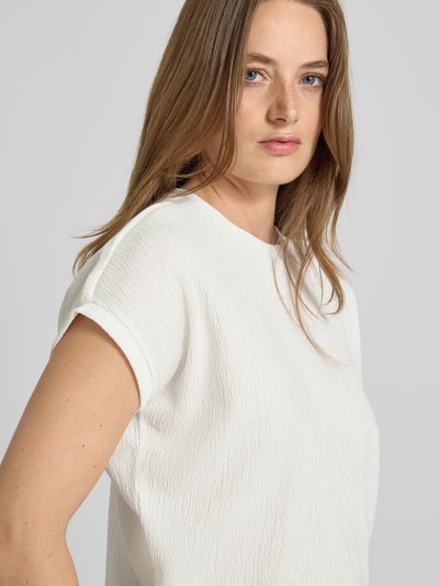 Someday Blusenshirt mit Rundhalsausschnitt Modell 'Kanita' Offwhite 3