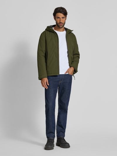 Tommy Hilfiger Kurtka funkcyjna o kroju regular fit z kapturem Oliwkowy 1