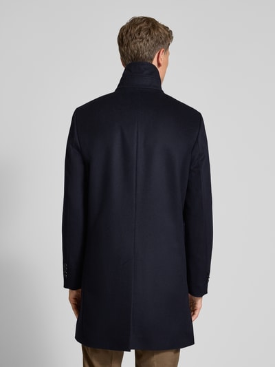 Tiger Of Sweden Wollmantel mit Kaschmir-Anteil und Stehkragen Modell 'Aleric' Marine 5