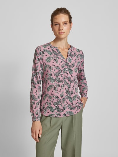 Christian Berg Woman Blouse van viscose met paisleymotief Oudroze - 4