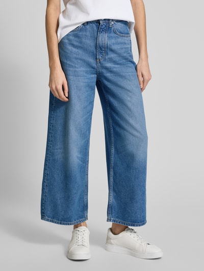 Marc O'Polo High Waist Jeans Culotte aus Lyocell-Baumwoll-Mix Modell 'TOLVA' Jeansblau 4