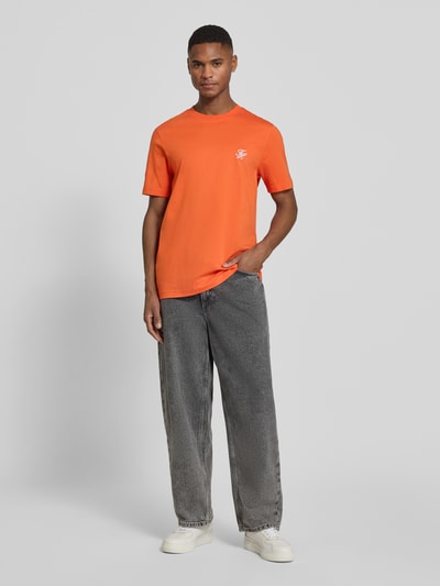 Tommy Hilfiger Regular Fit T-Shirt aus reiner Baumwolle Orange 1