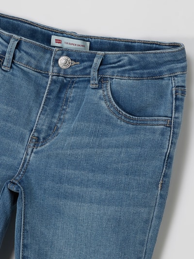 Levi’s® Kids Super Skinny Fit Jeans mit Stretch-Anteil Modell '710' Jeansblau Melange 2