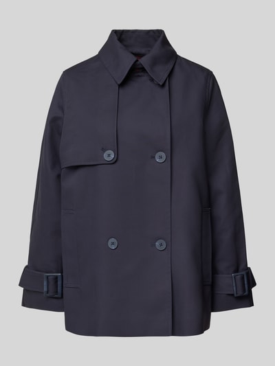 Stefanel Trenchcoat mit Umlegekragen Marine 2