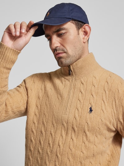 Polo Ralph Lauren Sweter z domieszką kaszmiru Camel 3