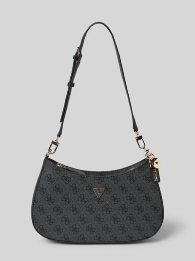 Guess Handtasche mit Label-Applikation und Schulterriemen Anthrazit 2