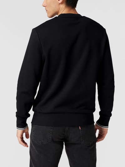 Fred Perry Sweatshirt mit Logo-Stickerei  Schwarz 5