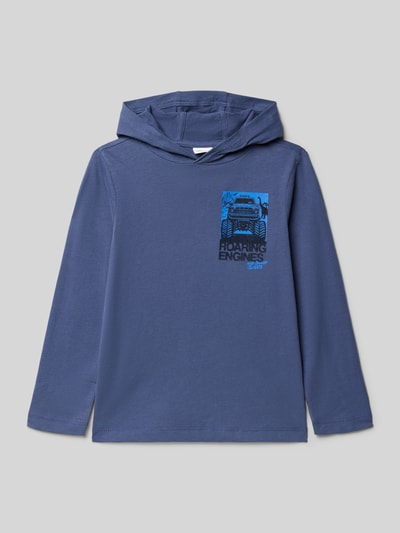 s.Oliver RED LABEL Bluzka z długim rękawem o kroju regular fit z mieszanki dżerseju i bawełny Niebieski 1