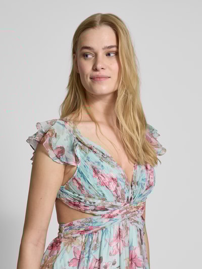 ADLYSH Abendkleid mit Plisseefalten Hellblau 3