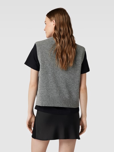 Marc O'Polo DENIM Stricktop aus Schurwoll-Mix mit Stretch-Anteil Dunkelgrau 5