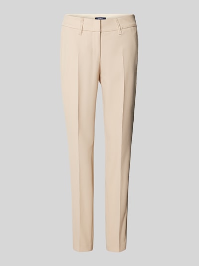 Gardeur Spodnie materiałowe o kroju regular fit w kant model ‘DENISE8’ Piaskowy 2