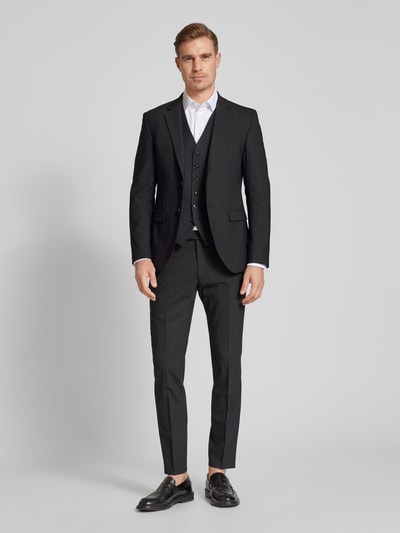 JOOP! Collection Extra slim fit pantalon met structuurmotief Zwart - 1