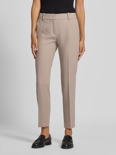 HUGO Regular fit stoffen broek met viscose, model 'HETANA' Zand - 4