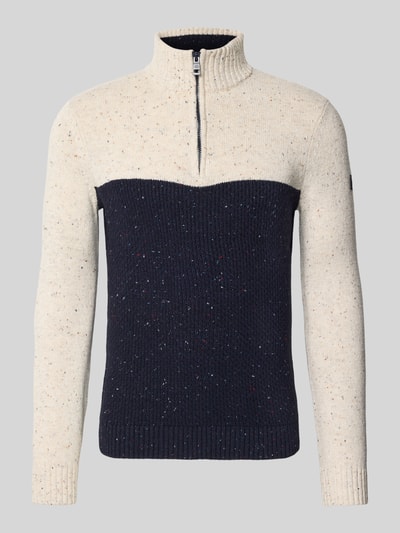 Tom Tailor Regular fit schipperstrui van katoenmix Blauw - 2