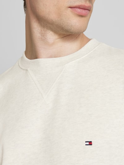 Tommy Hilfiger Sweatshirt mit Label-Stitching Offwhite 3