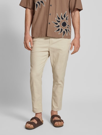 Only & Sons Korte stoffen broek van linnenmix, model 'LINUS' Kit - 4