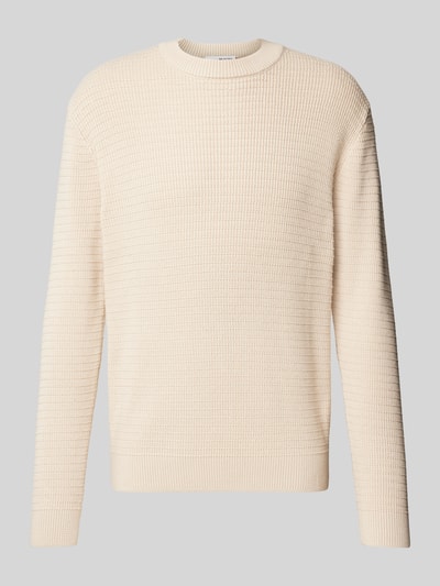 SELECTED HOMME Strickpullover mit gerippten Abschlüssen Offwhite 2