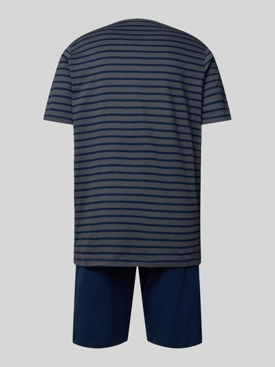 Schiesser Pyjama met geribde ronde hals Antraciet - 3