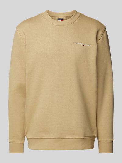 Tommy Jeans Sweatshirt mit Label-Stitching Beige 2